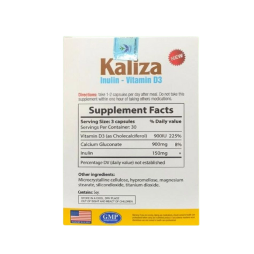 Kaliza Inulin Vitamin D3 (Hộp 30 viên)