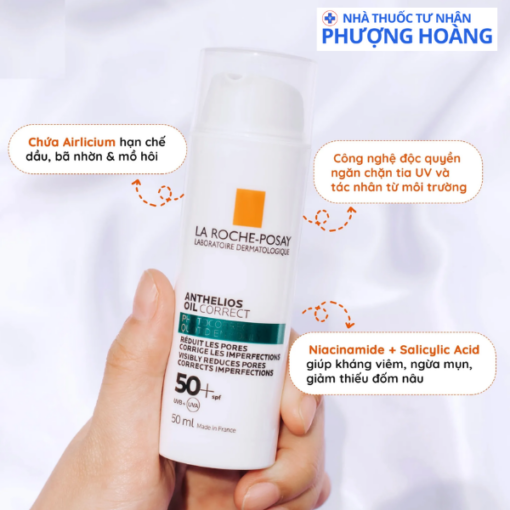 Kem chống nắng La Roche-Posay Anthelios Oil Correct SPF 50+ (50ml)