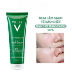 Kem & Mặt nạ tẩy tế bào chết Vichy Normaderm 3in1 (125ml)