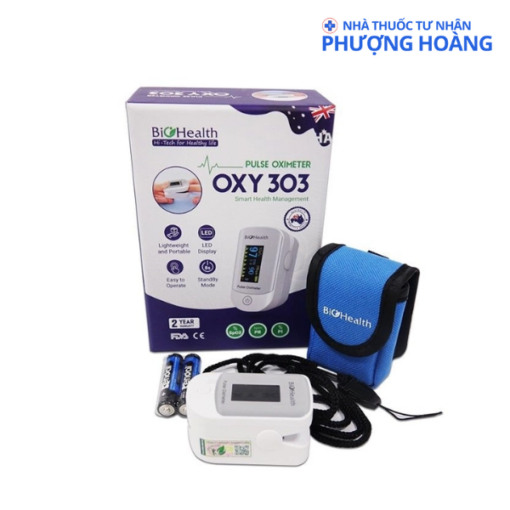 Máy đo nồng độ oxy trong máu SpO2 Biohealth OXY 303