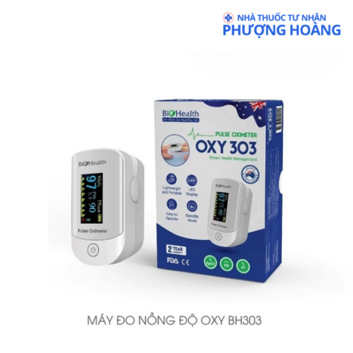 Máy đo nồng độ oxy trong máu SpO2 Biohealth OXY 303