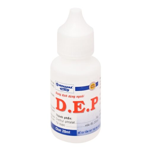 Dung dịch dùng ngoài D.E.P HDPharma điều trị tình trạng ghẻ, ngứa (lọ 20ml)