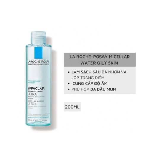 Nước tẩy trang cho da nhạy cảm La Roche-Posay Effaclar (chai 200ml)