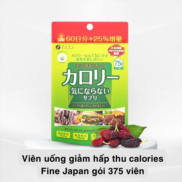 vien uong giam hap thu calories fine japan goi 375 vien 1